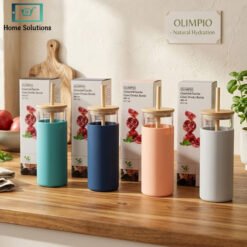 Danny Home 480ml borosilicate glass water bottle