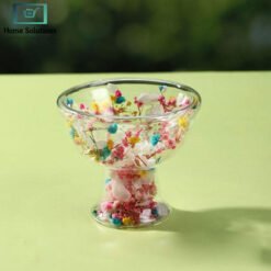 Double Walled Transparent Ice Cream Bowl 1-pcs 14 double walled transparent ice cream bowl glass