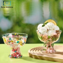 Double Walled Transparent Ice Cream Bowl 1-pcs 13 bowl 6 - Home Solutions