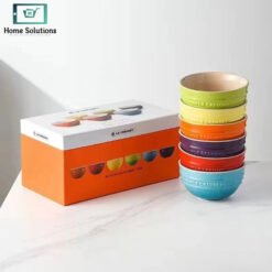 Le Creuset 6 piece rainbow mini bowl set