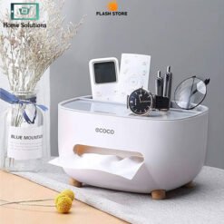 ECOCO tissue box holder with storage container