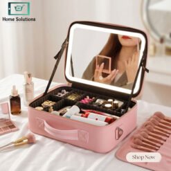 Smart LED makeup organizer bag