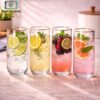 Danny Home 6pcs 410ml short glass set clear tumbler