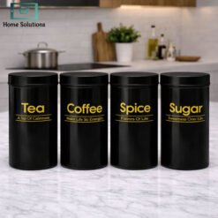 4pcs storage jar set with lids