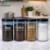 4pcs storage jar set with lids