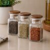 Danny Home Spice Jar Set 3pcs 75ml 1 Danny Home spice jar set 3pcs with wooden stand