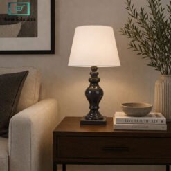 Danny Home white table lamp 45.5cm