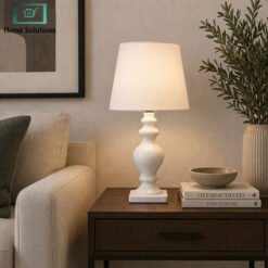 Danny Home white table lamp 45.5cm