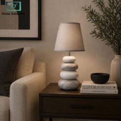 Danny Home warm table lamp 31cm grey