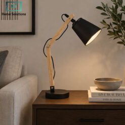 Danny Home Wooden Desktop Lamp 37cm