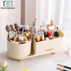 Desktop Makeup Organizer with Drawers – Cosmetic Storage Box & Brush Holder 6 make - Home Solutions