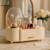 Desktop Makeup Organizer with Drawers – Cosmetic Storage Box & Brush Holder 2 desktop makeup organizer with drawers cosmetic storage box brush holder vanity organizer modern design