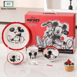 Disney Mickey and Friends 5 piece ceramic meal set for kids