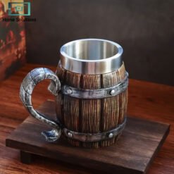 Barrel Shape Stainless Steel Cup with Resin 7 mug2 2 - Home Solutions