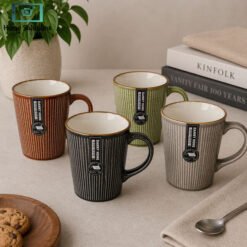 Danny Home striped tea mug set 350ml