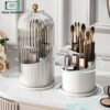 Luxury 360° Rotating Makeup Brush Organizer with Lid 1 360 rotating makeup brush organizer with lid dustproof cosmetic storage vanity organizer stylish design