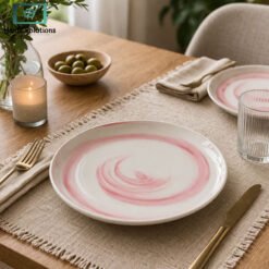 Danny Home ceramic dinner plate marble design