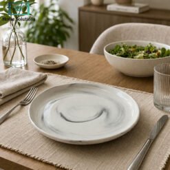 Danny Home ceramic dinner plate marble design