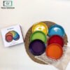 Le Creuset rainbow ceramic plates set of 6 c