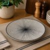 Danny Home Bohemian Ceramic Side Plate 8.5 Inch 1 Danny Home ceramic side plate 8 inch black stoneware style snack dessert plate durable tableware
