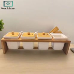 Ceramic Seasoning Set with Bamboo Stand 8 set1 1 - Home Solutions