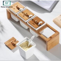 Ceramic Seasoning Set with Bamboo Stand 9 set2 1 - Home Solutions