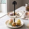2 tier wrought iron cupcake stand dessert display