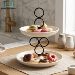 2 tier wrought iron cupcake stand dessert display