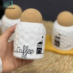 Cork Lid Storage Jar Set Tea Coffee Sugar 6 sugar1 - Home Solutions