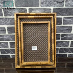 Wooden tray set 3 pcs s