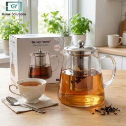 Danny Home 850ml borosilicate glass tea pot with infuser
