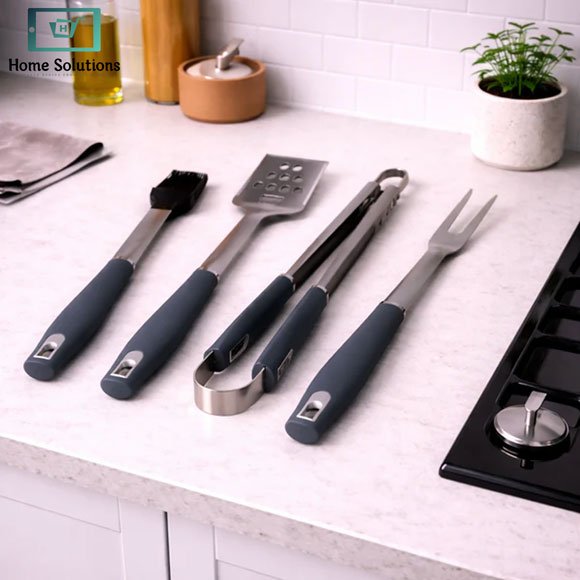 Danny Home BBQ Tool Set 4 Pcs 2 Danny Home 4 piece bbq tool set