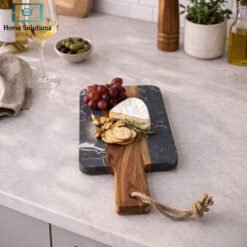 Danny Home marble acacia wooden serving platter