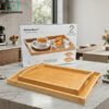 Danny Home bamboo serving tray set 2pcs
