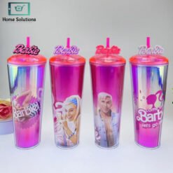 Barbie Double Wall Tumbler with Straw 750ml 4 tumbler 1 - Home Solutions