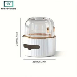 Luxury Tissue Box & Makeup Organizer with Acrylic Door 15 w2 - Home Solutions
