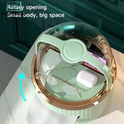 Luxury Tissue Box & Makeup Organizer with Acrylic Door 13 w5 - Home Solutions