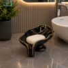 Luxury Soap Dish Black Leaf 1 Luxury Black Leaf Soap Dish Ceramic Bathroom Accessory with Gold Detailing