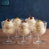 Mini Trifle Bowl Set 6pcs 1 Mini trifle bowl set of 6 elegant glass dessert bowls for pudding ice cream and fruit salad serving