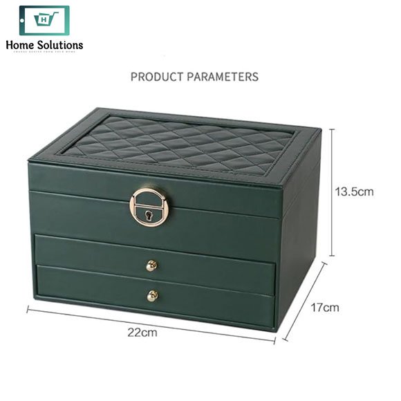 Lockable Jewellery Box 3 Tier Secure Jewelry Organizer 4 Lockable Jewellery Box 3 Tier Secure Jewelry Organizer - Image 4