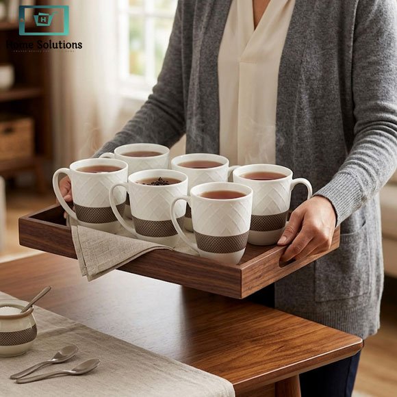 Bone China Mug Set 6pcs 2 Elegant Bone China Mug Set 6pcs with Turquoise and Silver Design