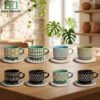 Danny Home Cup & Saucer Set of 6 1 cup3 1 - Home Solutions