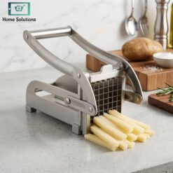 Stainless steel potato chipper and cutter