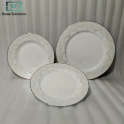 Elegant Super Bone China Plate Set 18 Piece 5 d plate - Home Solutions