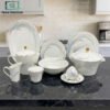 Premium Super Bone China Dinner Set 61-Piece 2 Premium Super Bone China Dinner Set 61-Piece Luxury Floral Crockery Set