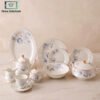 Premium Super Bone China Dinner Set 61-Piece 1 Premium Super Bone China Dinner Set 61-Piece Luxury Floral Crockery Set