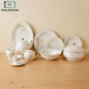 Premium Super Bone China Dinner Set 61-Piece 2 Premium Super Bone China Dinner Set 61-Piece Luxury Floral Crockery Set
