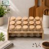 Premium Glass Spice Jar Set 15Pc 1 jar 1 - Home Solutions