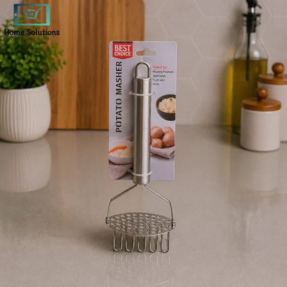 Premium Stainless Steel Potato Masher 2 Stainless steel potato masher for kitchen use
