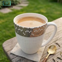 Elegant Bone China Mug Set 6pcs - Geometric 5 mug10 - Home Solutions
